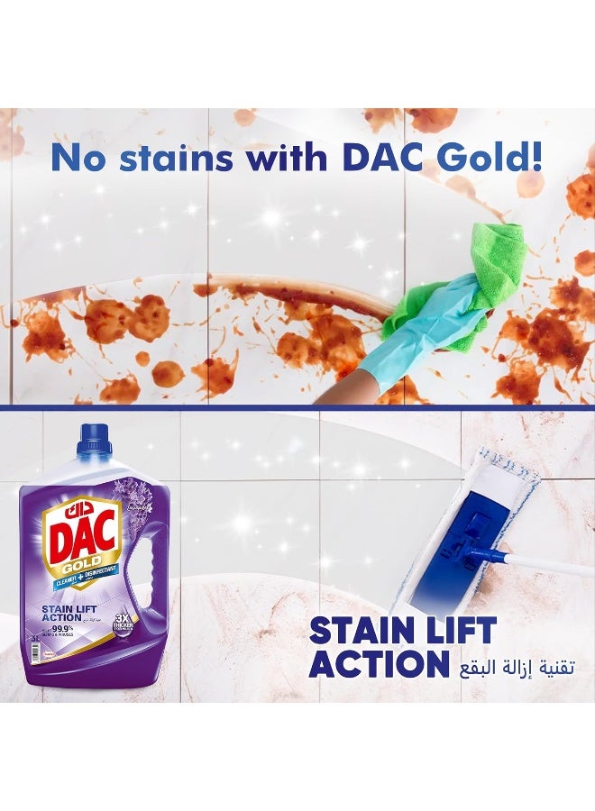 DAC Gold Disinfectant Multi-Purpose Cleaner, Lavender, 3 + 1 L - Image 4
